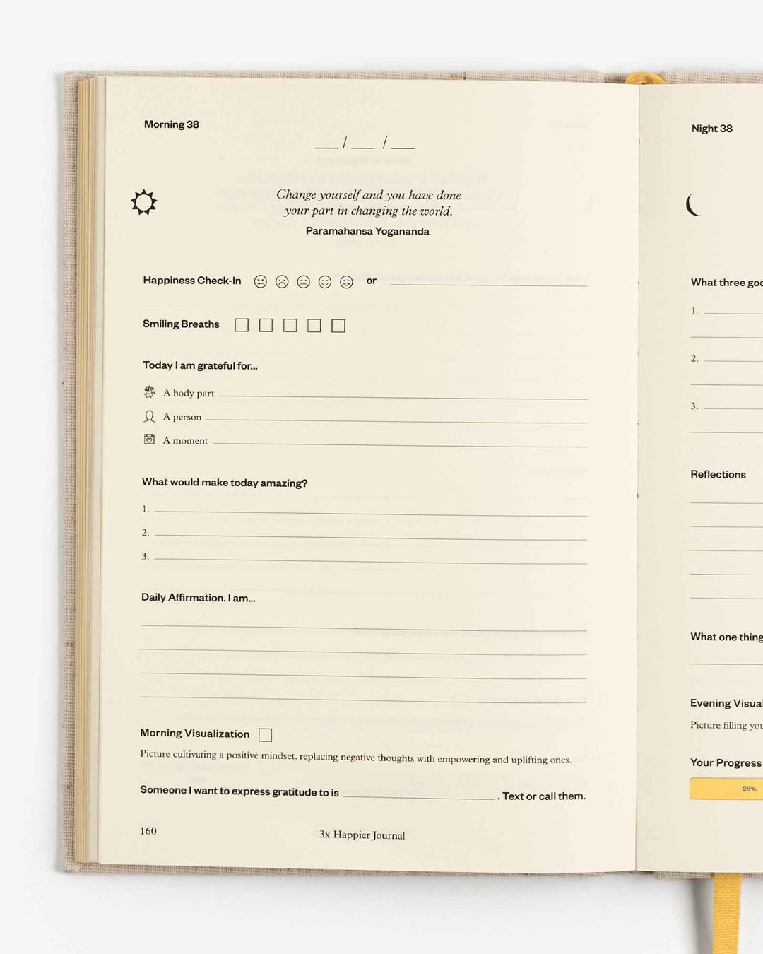 3x Happier Journal | Guided Mental Wellness Journal