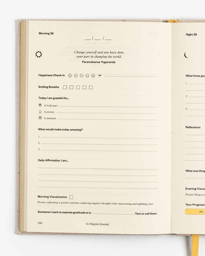 3x Happier Journal | Guided Mental Wellness Journal