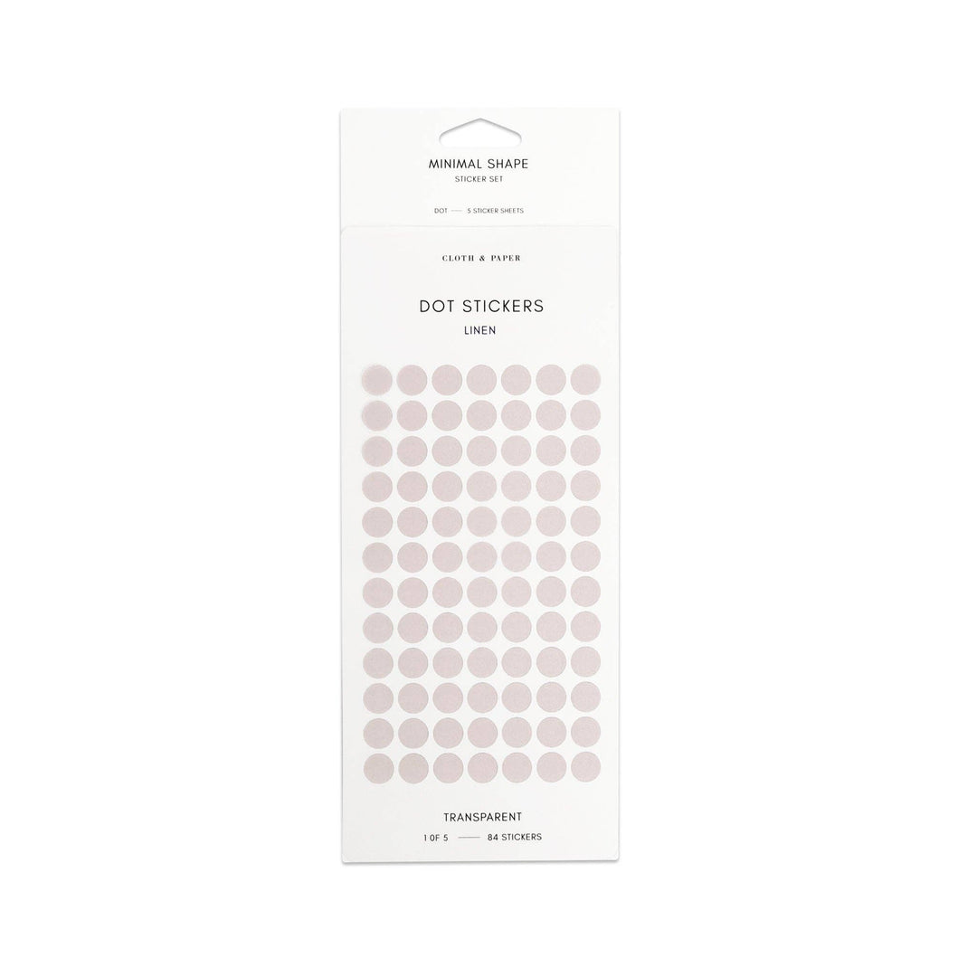 Transparent Dot Sticker Set