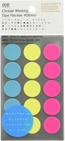 Circular Masking Tape Patches