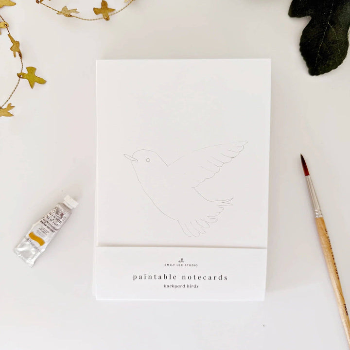 Paintable Watercolor Notecard Set