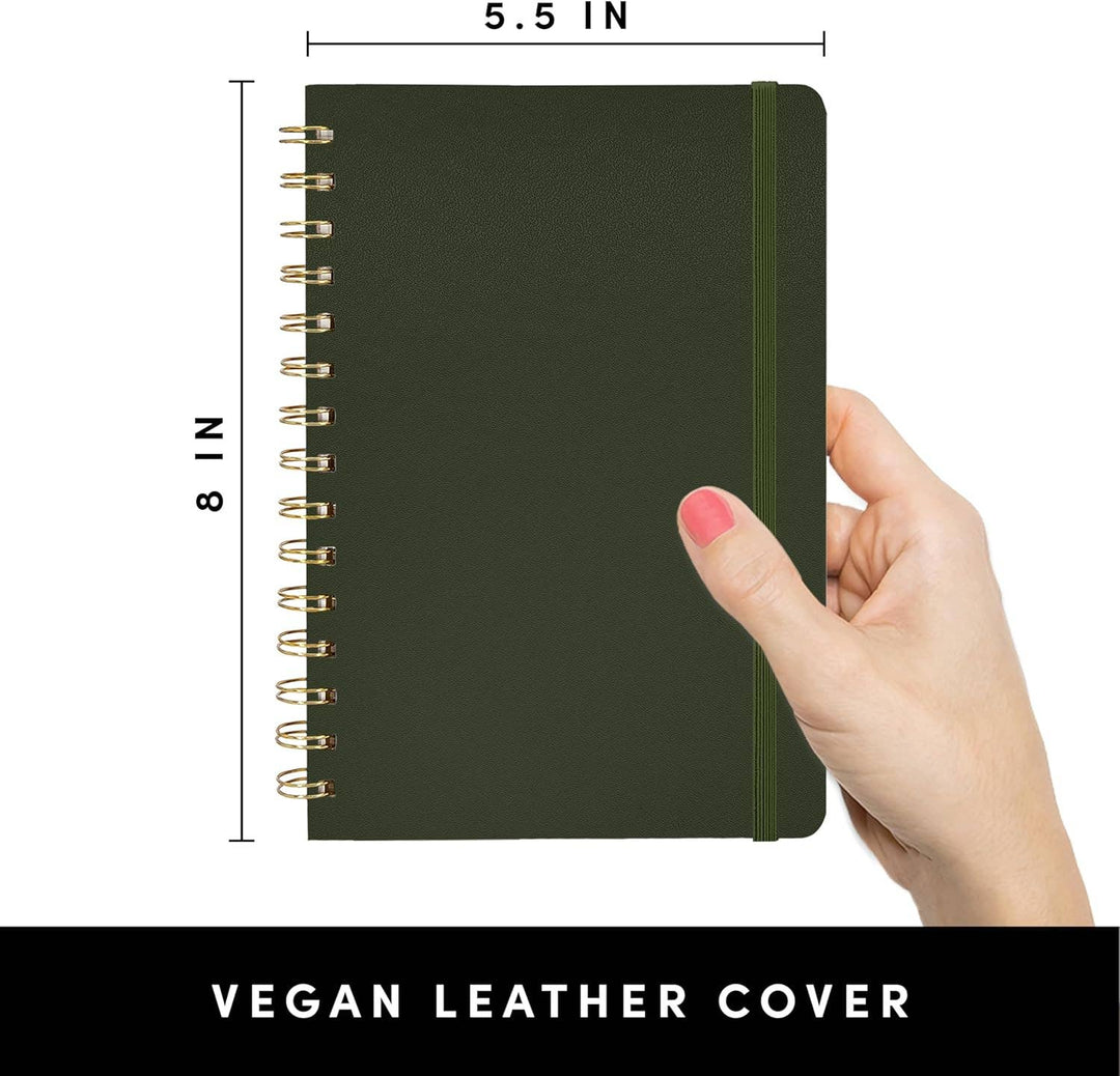 Spiral Bound Hardcover Lined Notebook