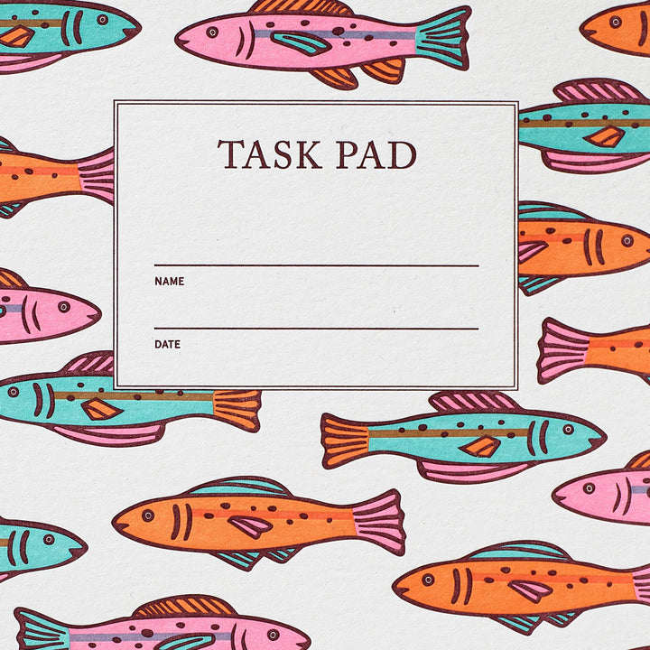 Task Pad Notebook - Colorful Fish