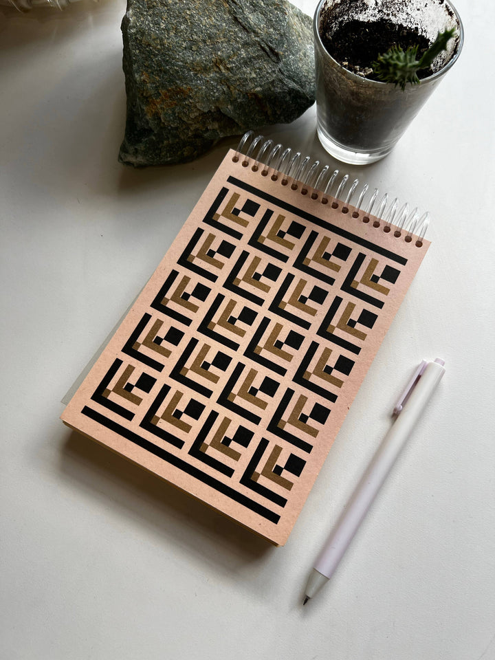 Pink & Gold Style 3 Risograph-Print Sketchbooks