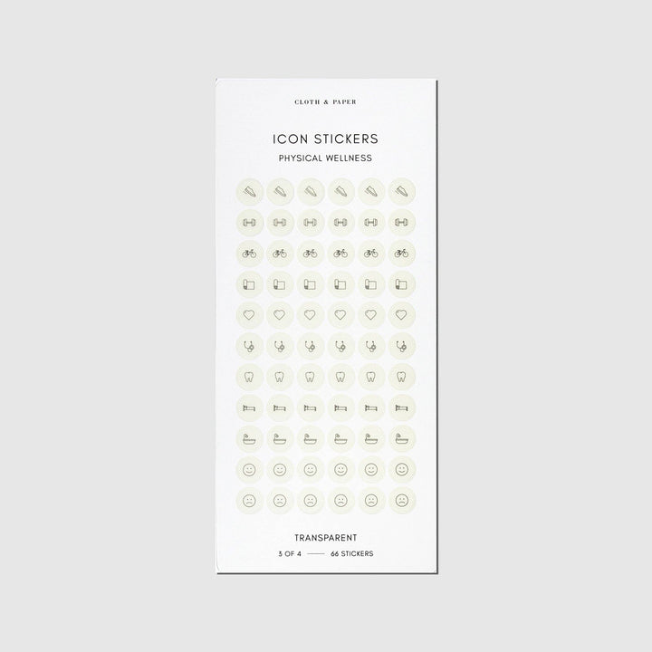 Healthy Planning Sticker Set
