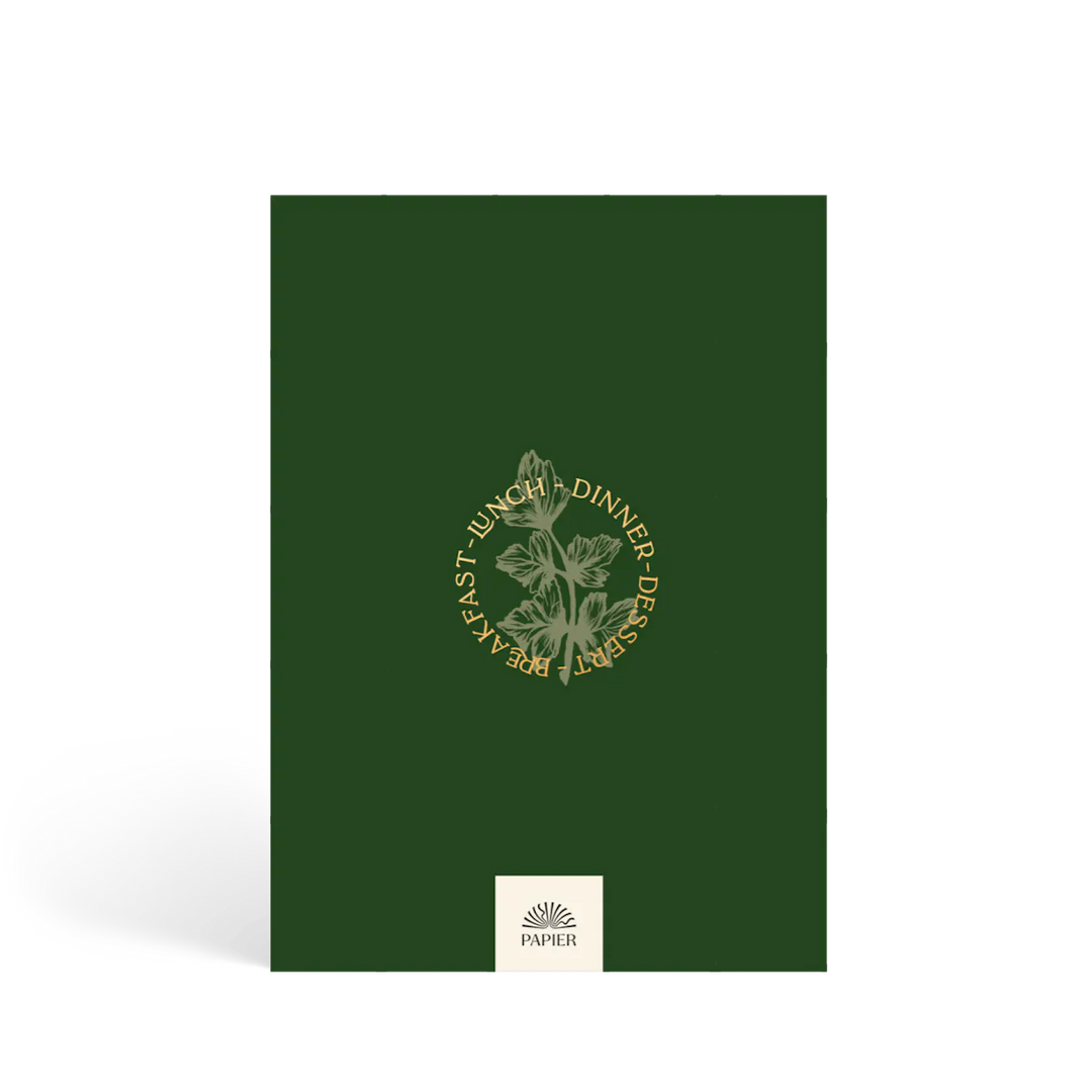 Foiled Hardcover Guided Recipe Journal