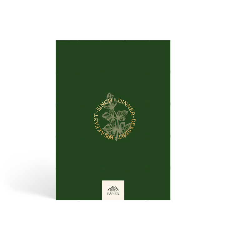 Foiled Hardcover Guided Recipe Journal