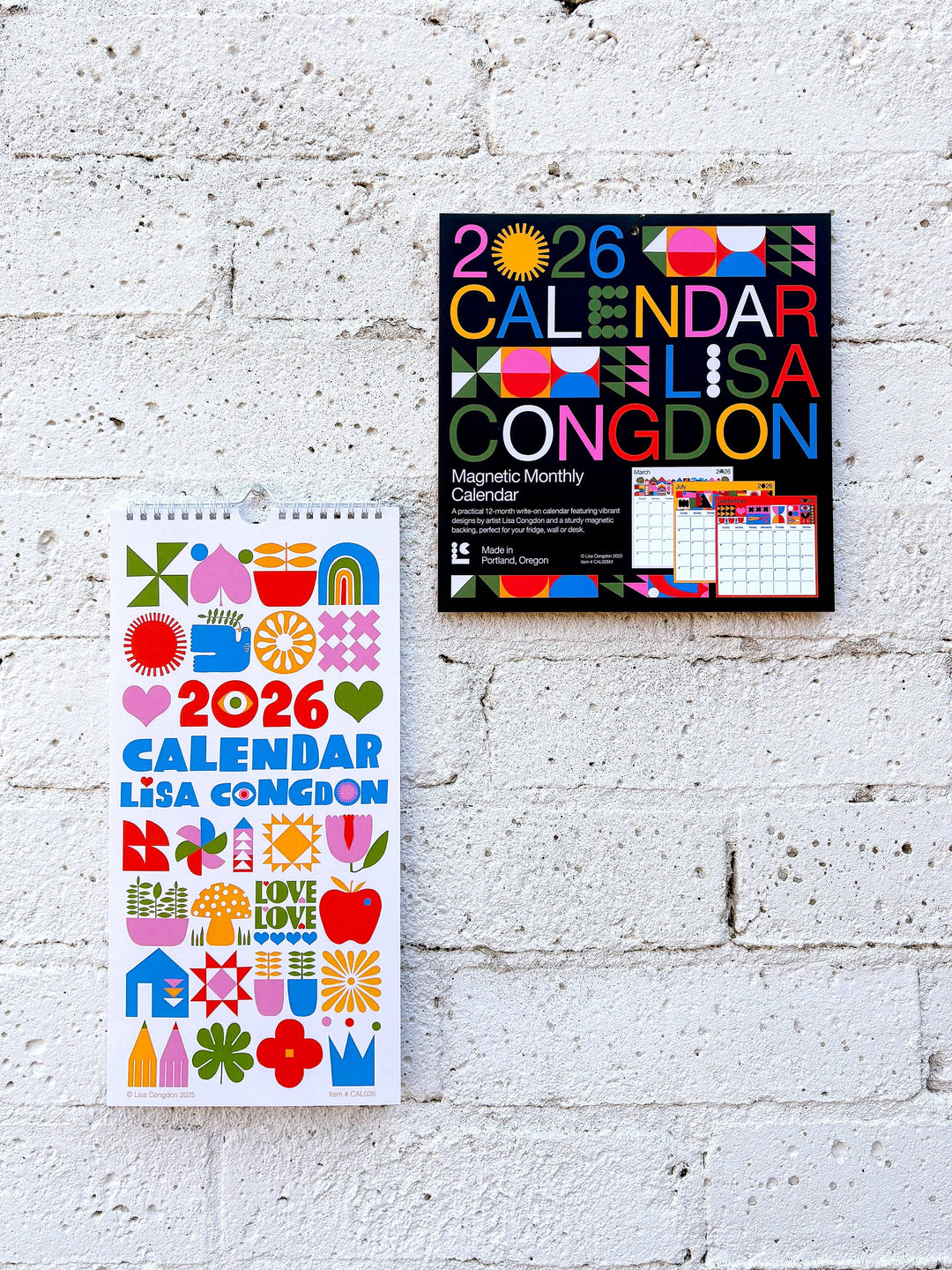 2026 Magnetic Calendar by Lisa Congdon