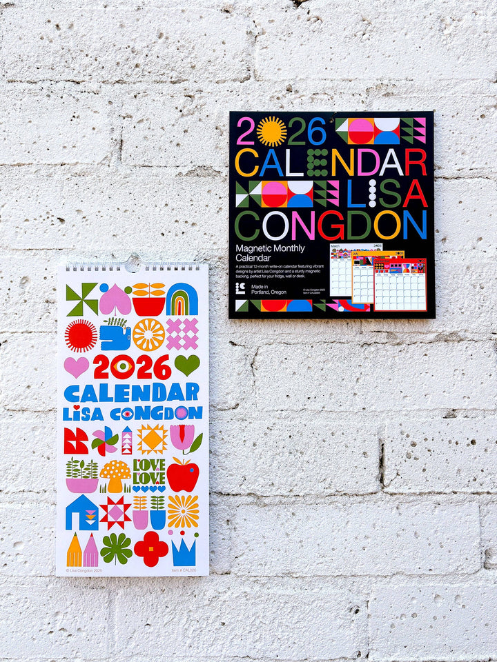 2026 Magnetic Calendar by Lisa Congdon