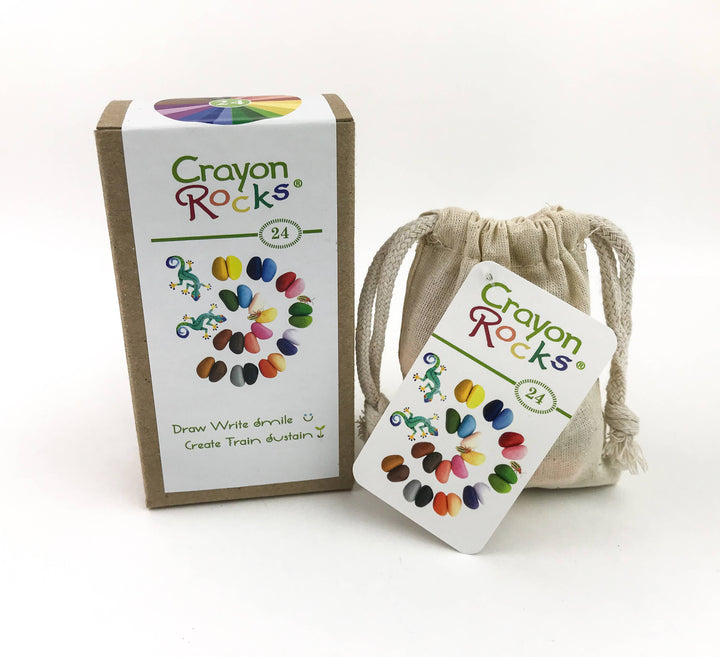 Crayon Rocks in Muslin Bag (set of 24)
