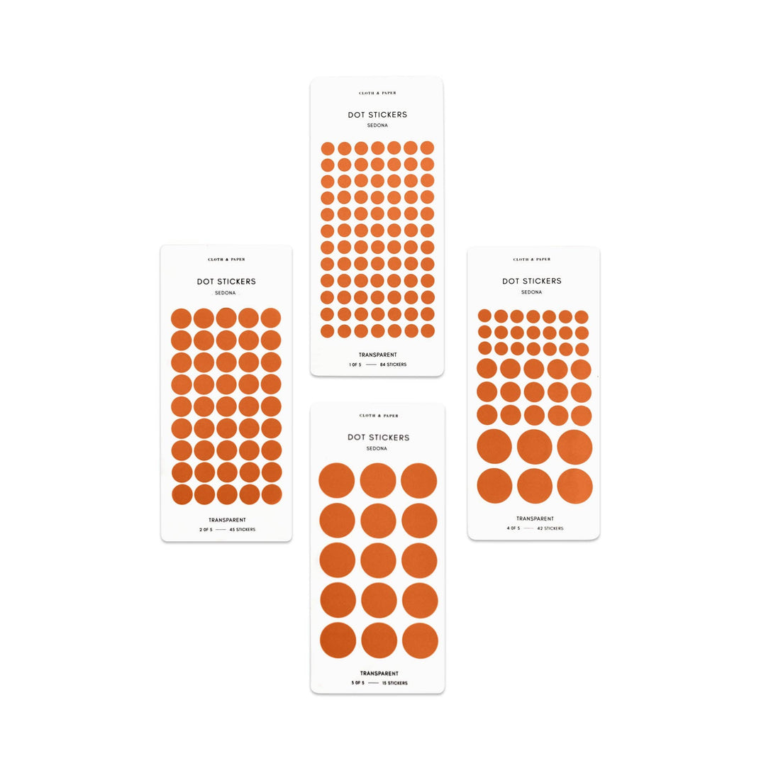 Transparent Dot Sticker Set