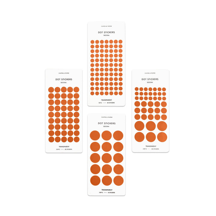Transparent Dot Sticker Set