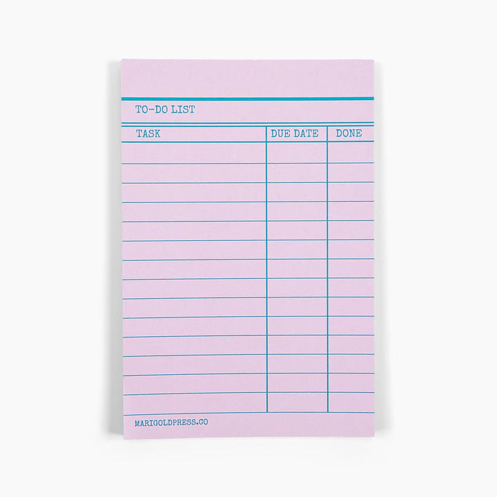 Library Card Notepad