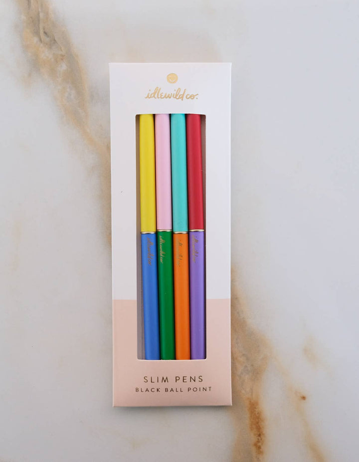 Slim Duo Colored Pens - Set of Four