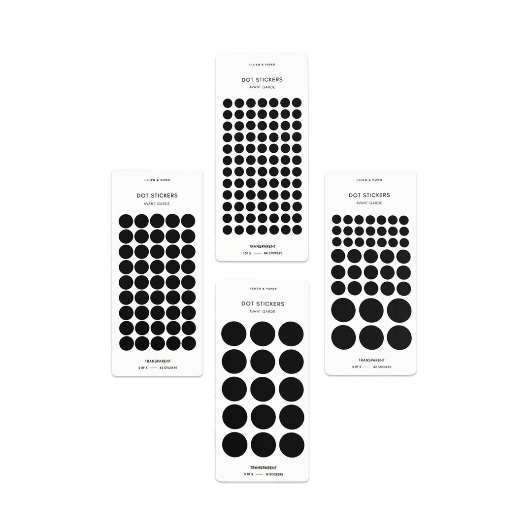 Transparent Dot Sticker Set