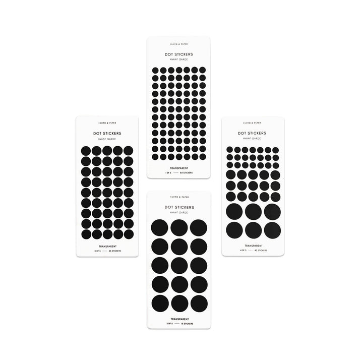 Transparent Dot Sticker Set
