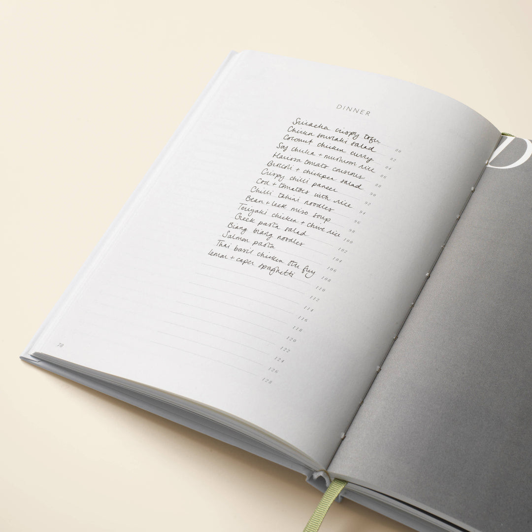 Foiled Hardcover Guided Recipe Journal