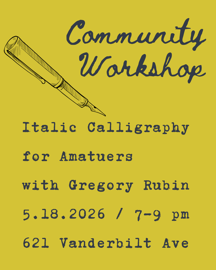 Italic Calligraphy for Amateurs with Gregory Rubin