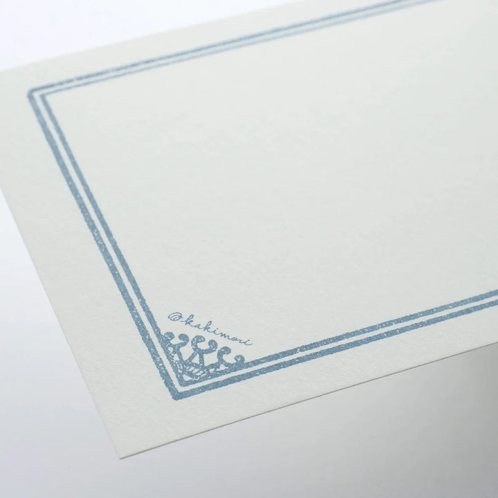 Japanese Blue Notecard and Envelope Set