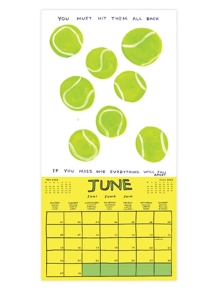 David Shrigley Official Exclusive 2026 Wall Calendar