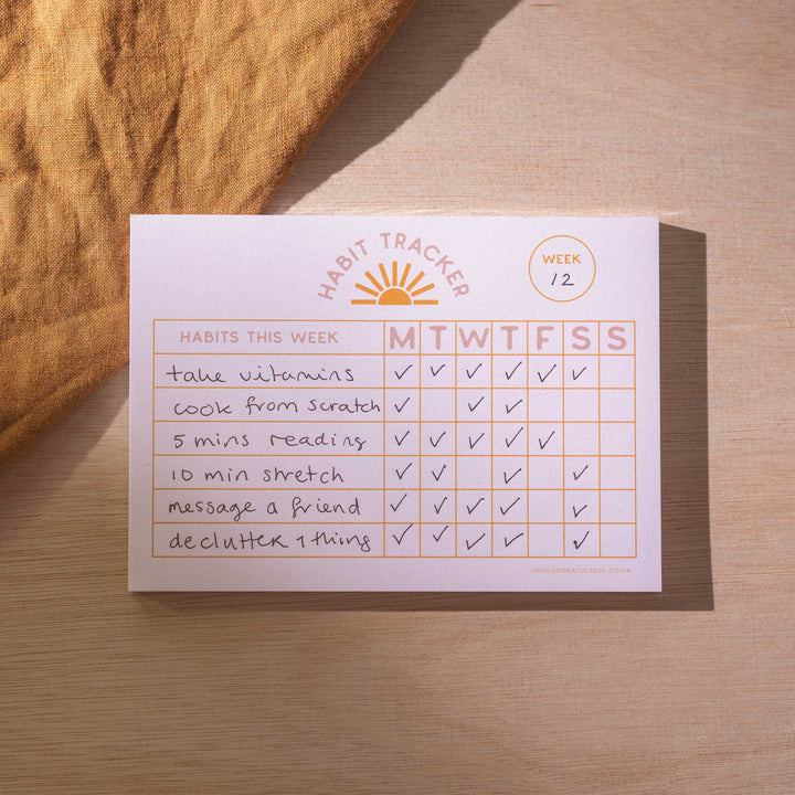 Weekly Habit Tracker Pad | A6
