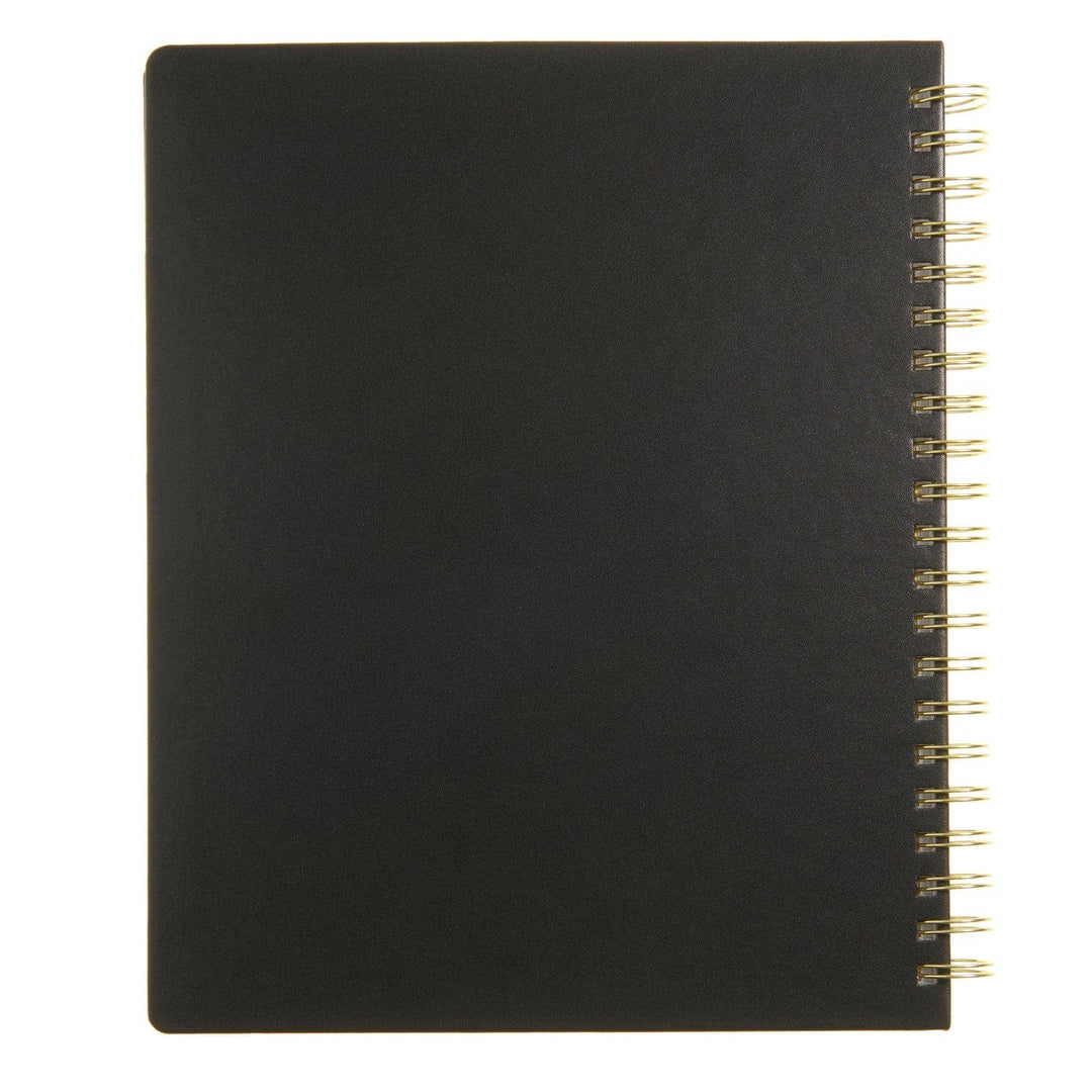 Spiral Black 2025-2026 Weekly Planner