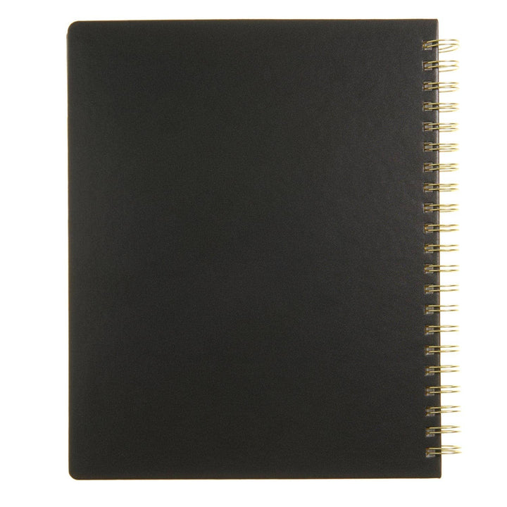 Spiral Black 2025-2026 Weekly Planner
