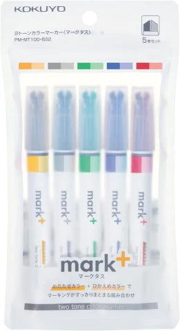Mark+ Dual Tone Highlighters (set of 5)