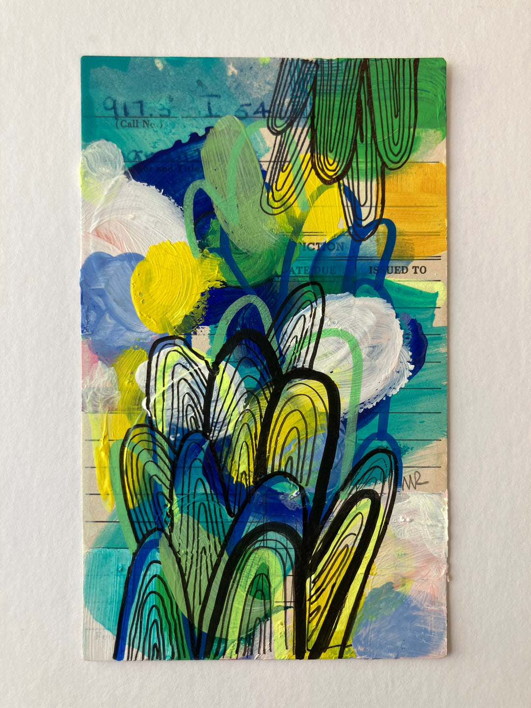 Abstract Art - Library Book Card