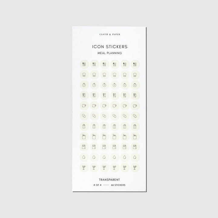 Healthy Planning Sticker Set