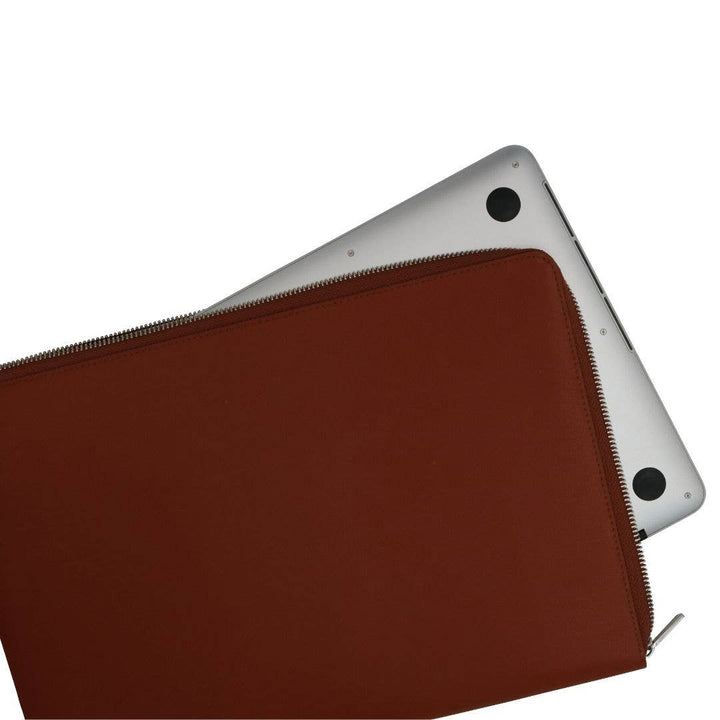 Recycled Leather L-Zipper Folio