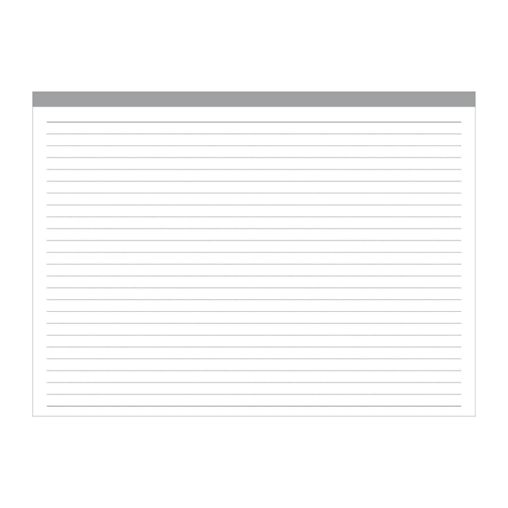 LIned page with a gray frame on a white background