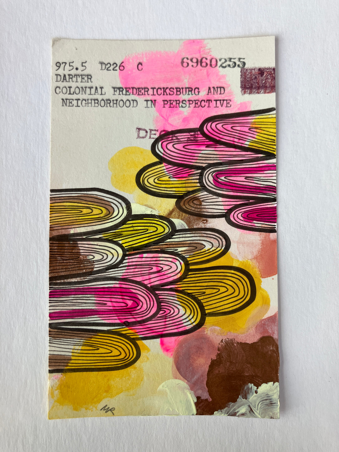 Abstract Art - Library Book Card