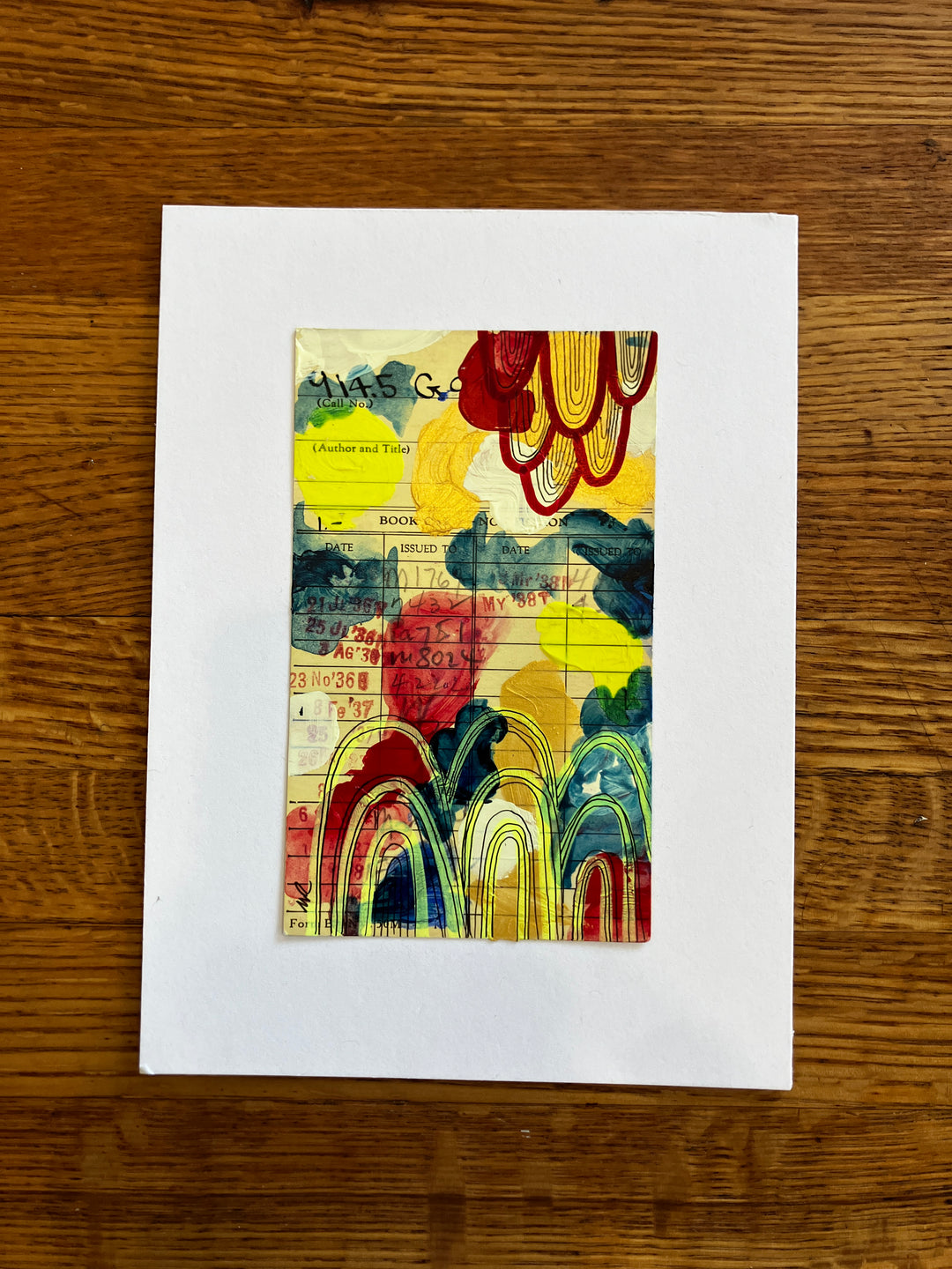 Abstract Art - Library Book Card