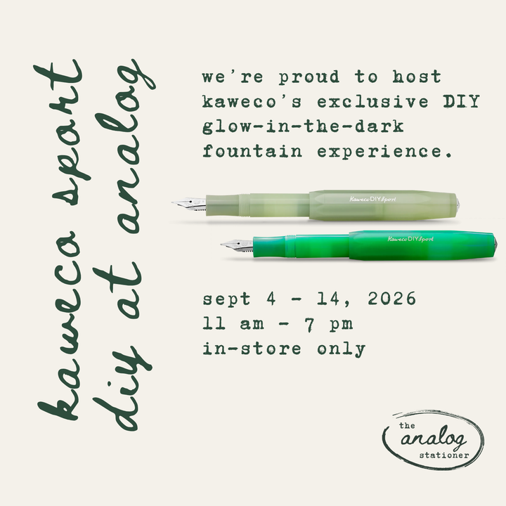 9/4-9/14 Kaweco DIY Sport at Analog!