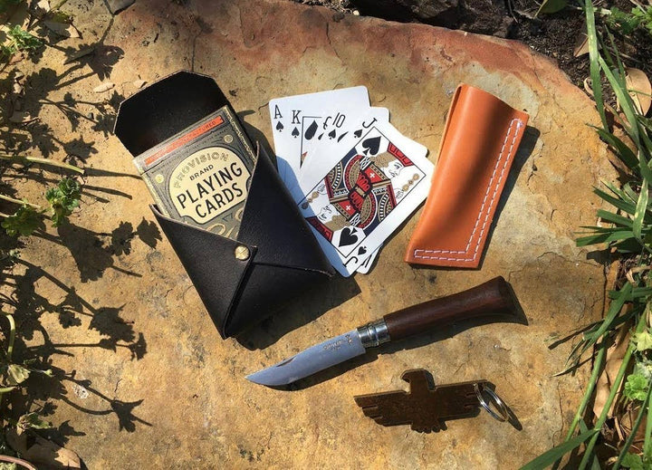 King Playing Card Set / Leather Case & Deck