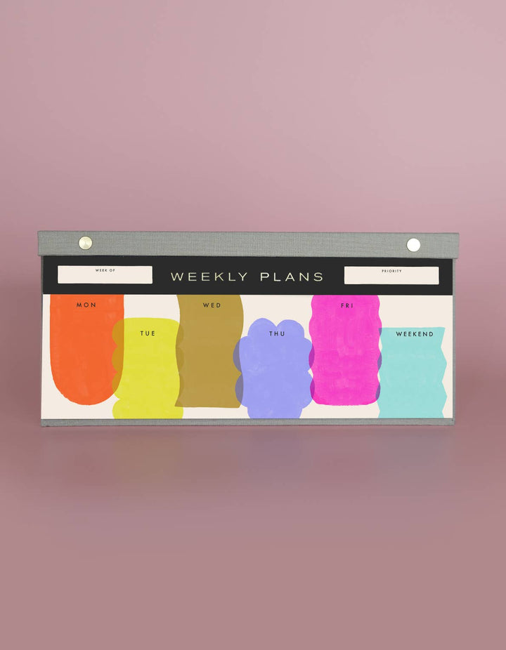 Weekly Planner Pad Painterly Shapes
