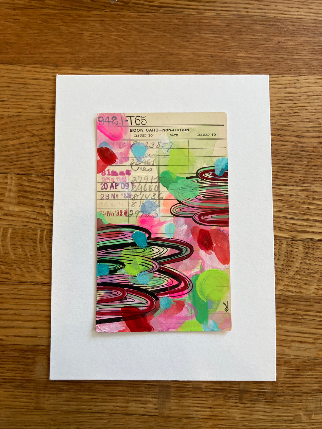 Abstract Art - Library Book Card