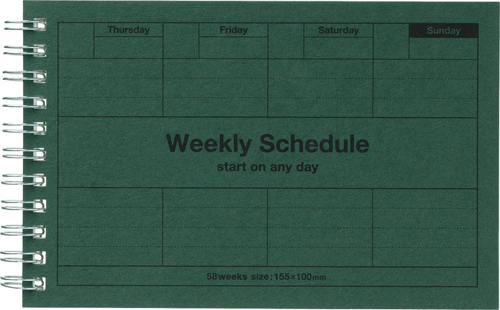 Dayfree Weekly Schedule
