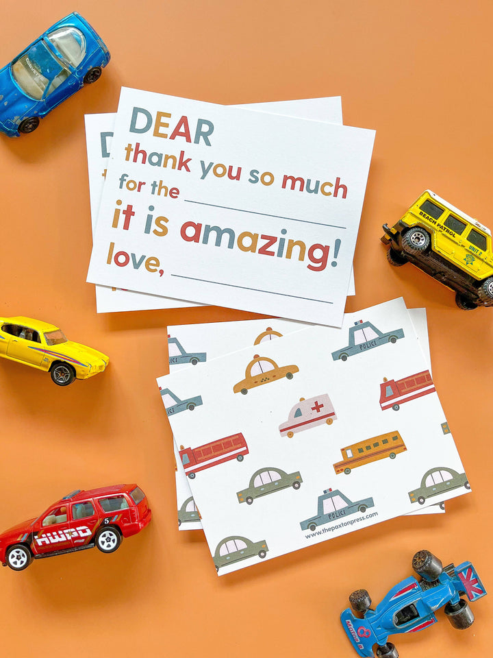 Kids Fill-in-the-blank Thank You Cards
