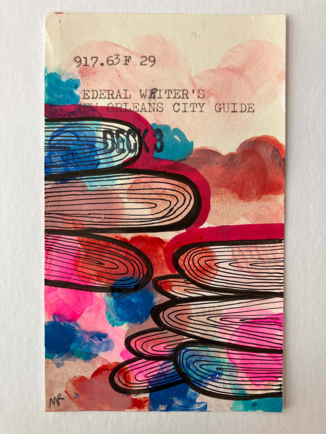 Abstract Art - Library Book Card
