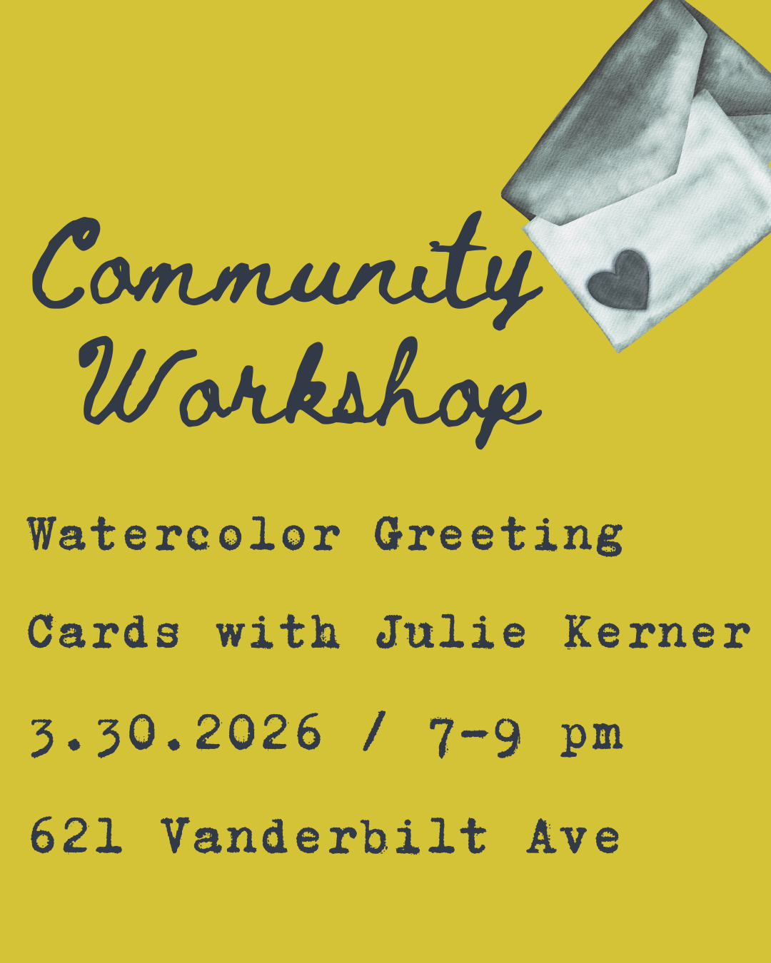 Watercolor Greeting Cards with Julie Kerner