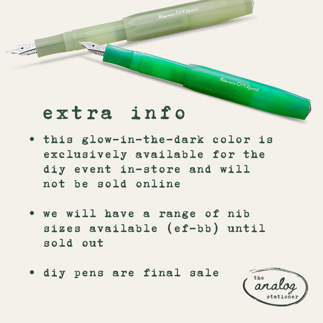 9/4-9/14 Kaweco DIY Sport at Analog!