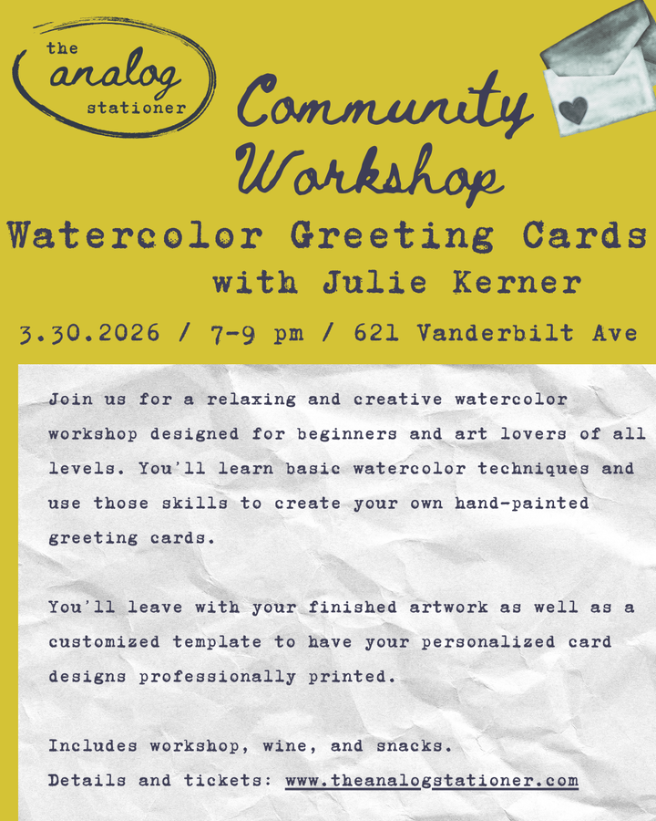 Watercolor Greeting Cards with Julie Kerner