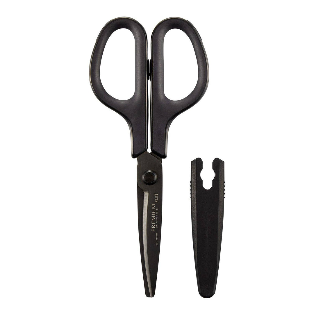 Titanium Curved Blade Scissors with Blade Case