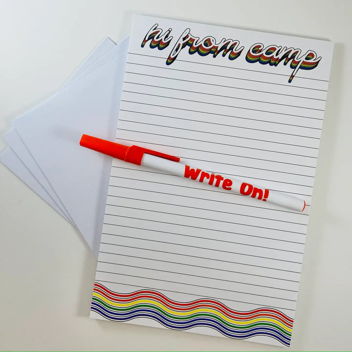 Hi from Camp! Blank Stationery