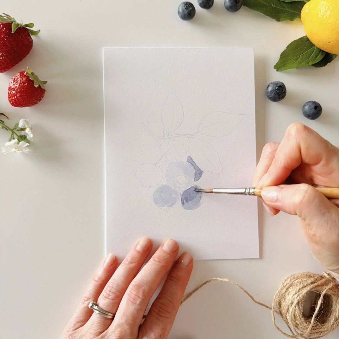 Paintable Watercolor Notecard Set