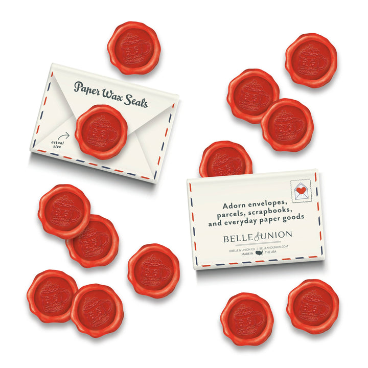 Holiday Paper Wax Seal Stickers