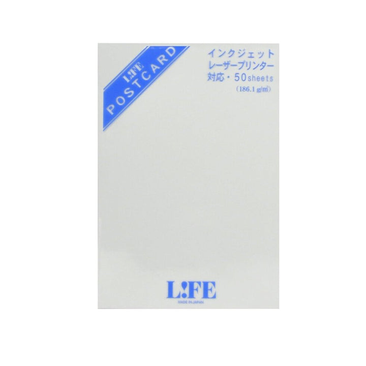 Life postcard pack with Japanese text on a white background