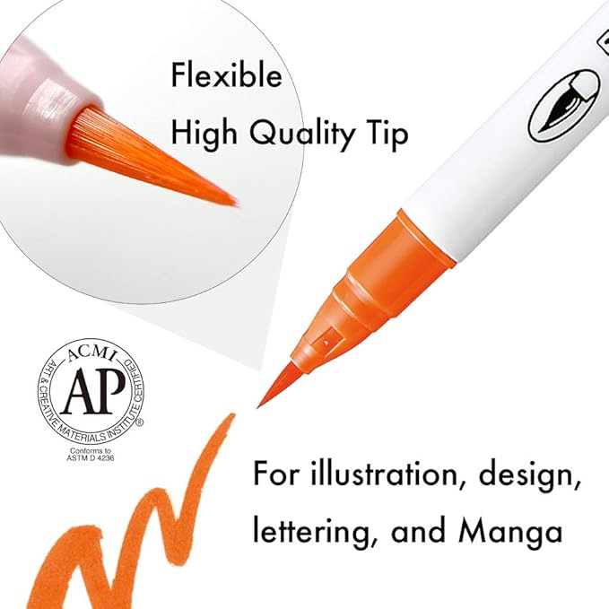 Zig Clean 90 Color Brush Marker Set